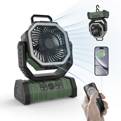 Outdoor Household Power Bank LED Light Camping Fan - SkyeDragon Gifts