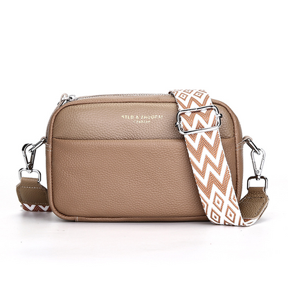 Women's First Layer Leather Crossbody Bag – Minimalist One-Shoulder Handbag - SkyeDragon Gifts