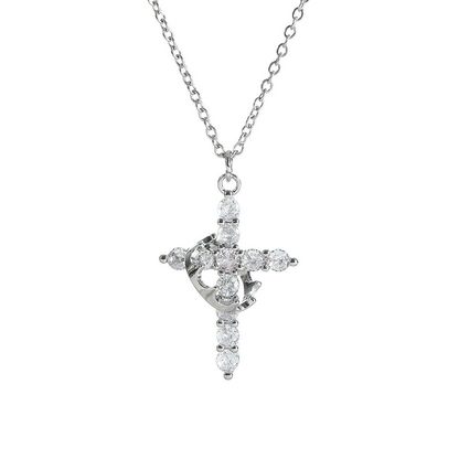 Crown Cross Necklace - SkyeDragon Gifts