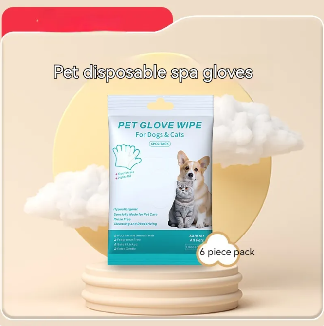 Pet Cleaning Gloves & Wipes - SkyeDragon Gifts